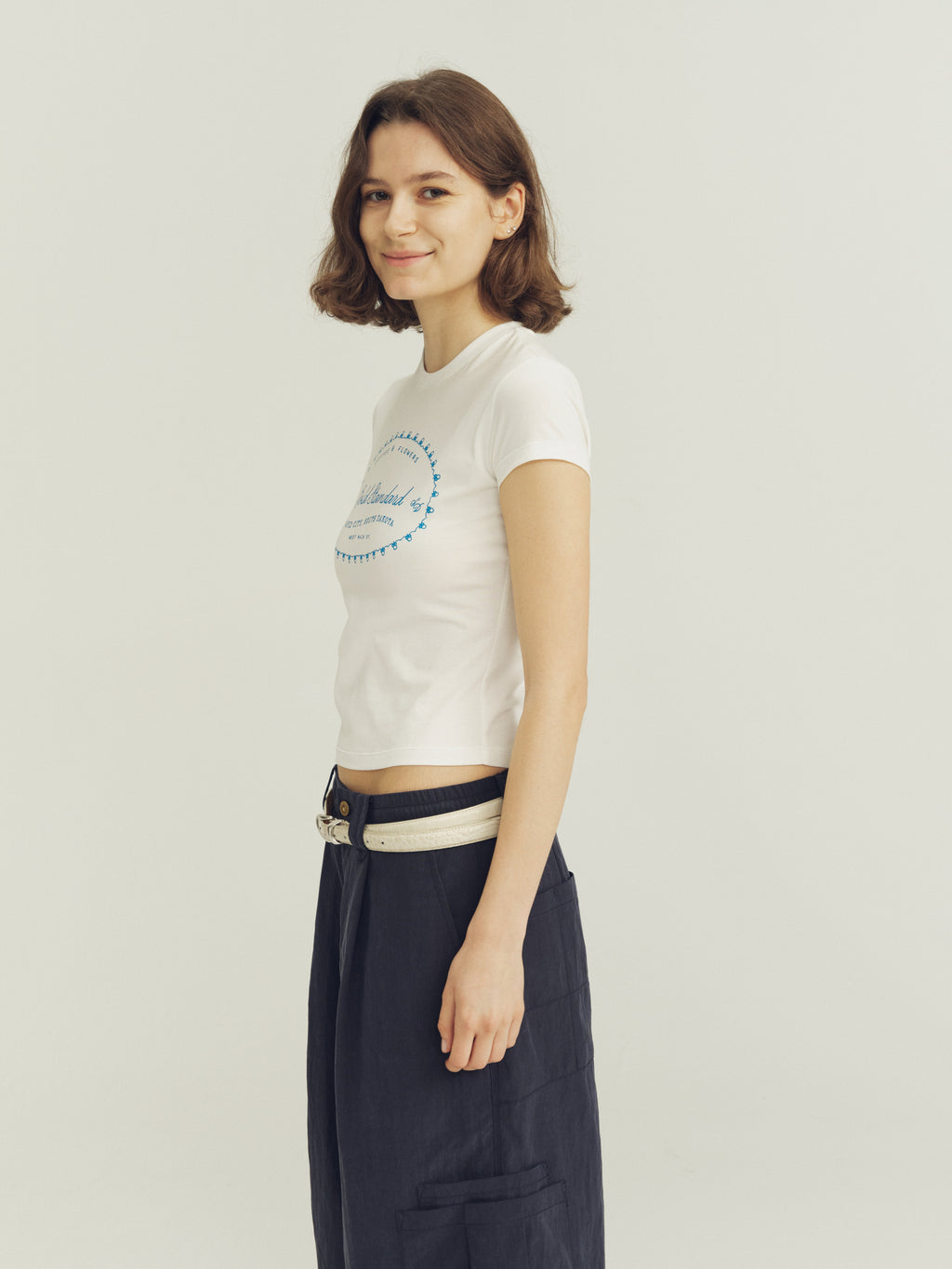 THE PROUDER Retro Print Fitted Women's T-Shirt