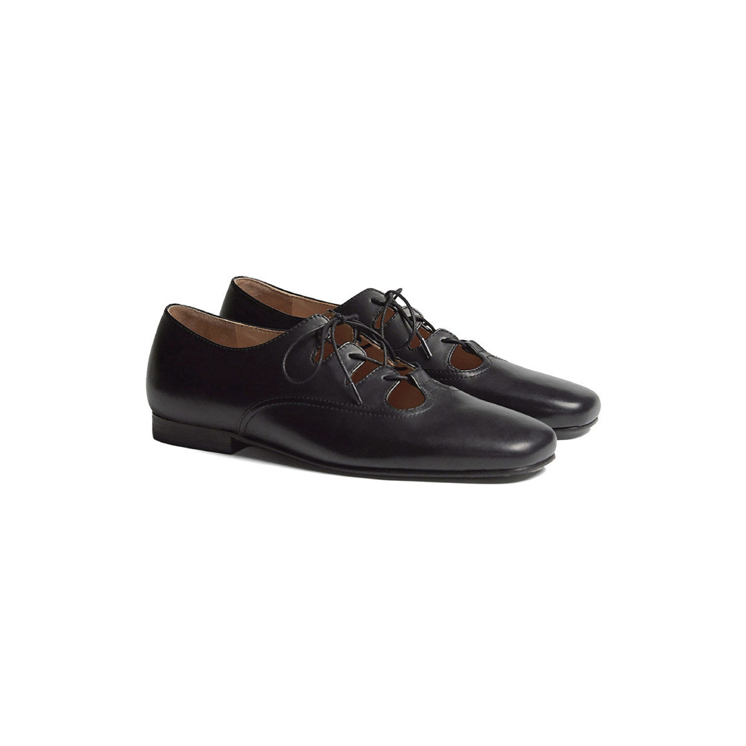 Simple Project Ballet-style Leather Shoes