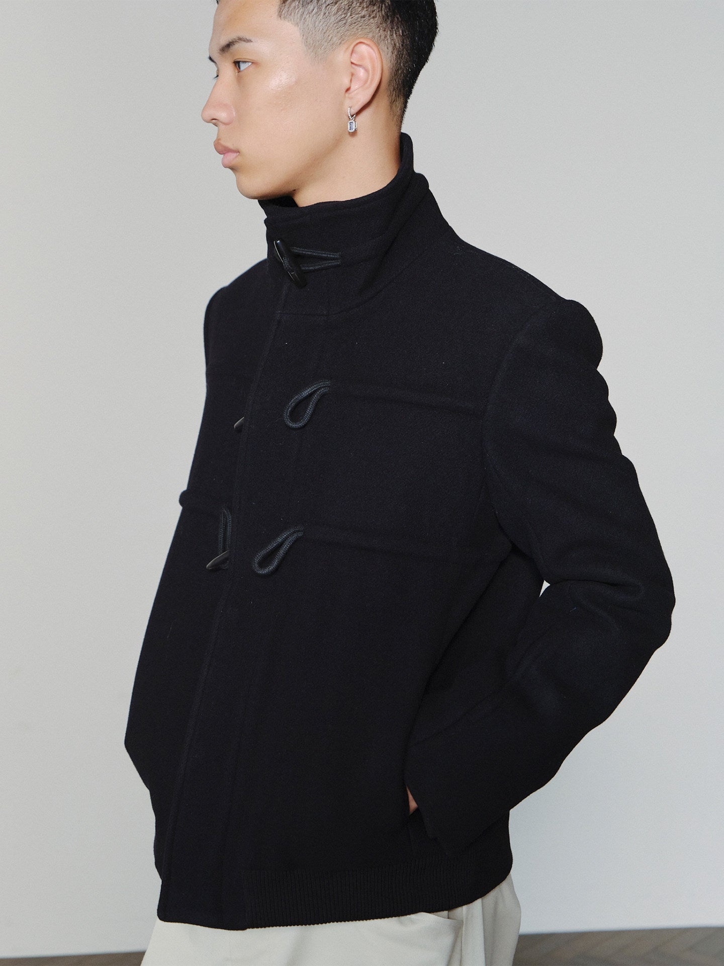 Sairenssei Rope-Linked Wool Coat