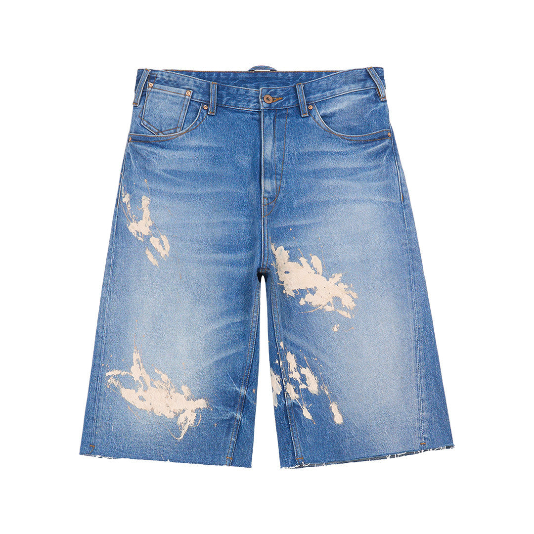 Simple Project Paint Splatter Denim Shorts