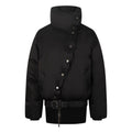 Nodress Black Asymmetrical  Mid-Length Down Jacket