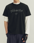 THE PROUDER Enzyme Wash Distressed Printed T-Shirt