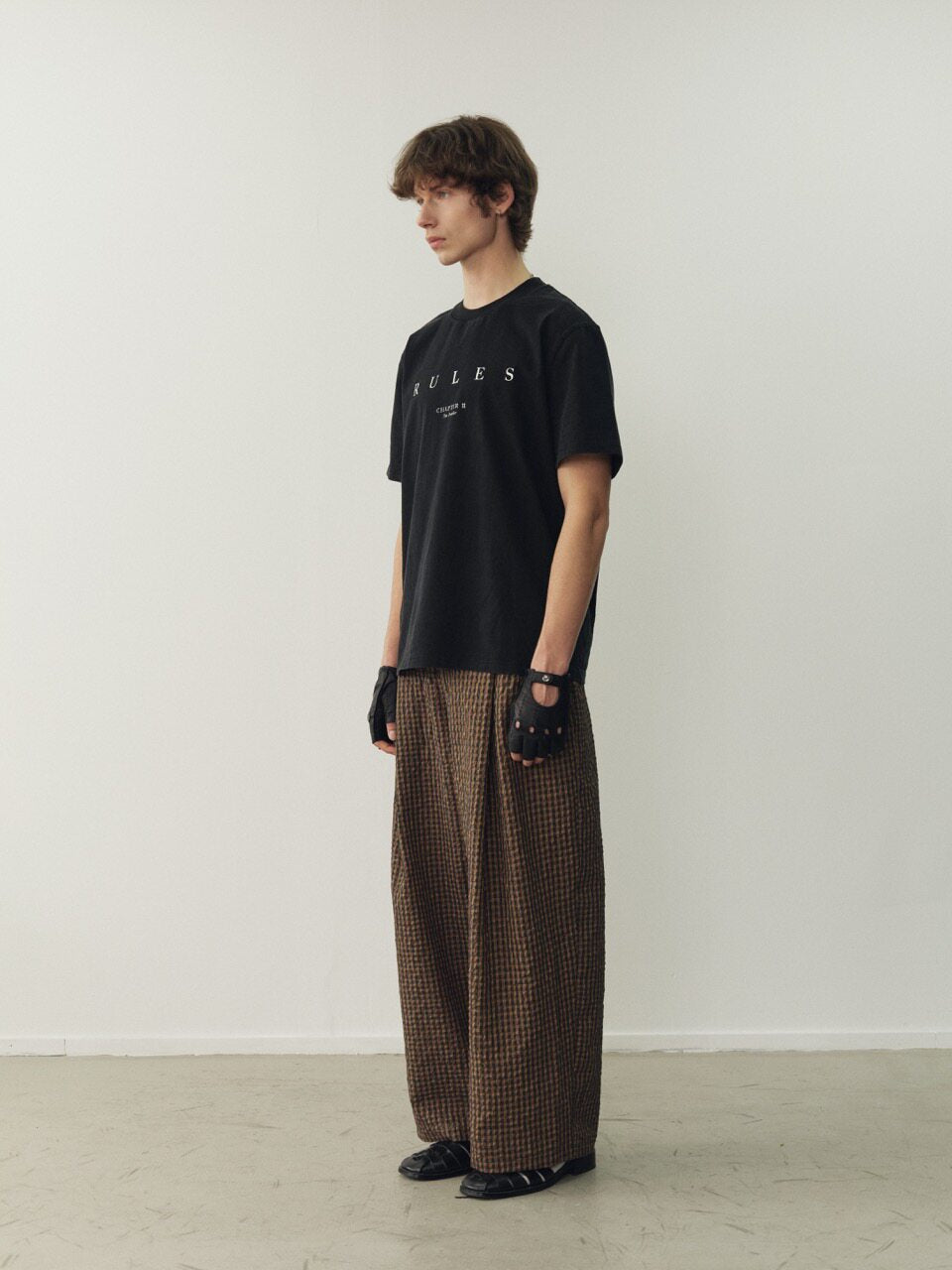 THE PROUDER black "RULES" print T-shirt