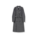 Sairenssei Oversized Sleeve Double-Breasted Long Trench Coat.