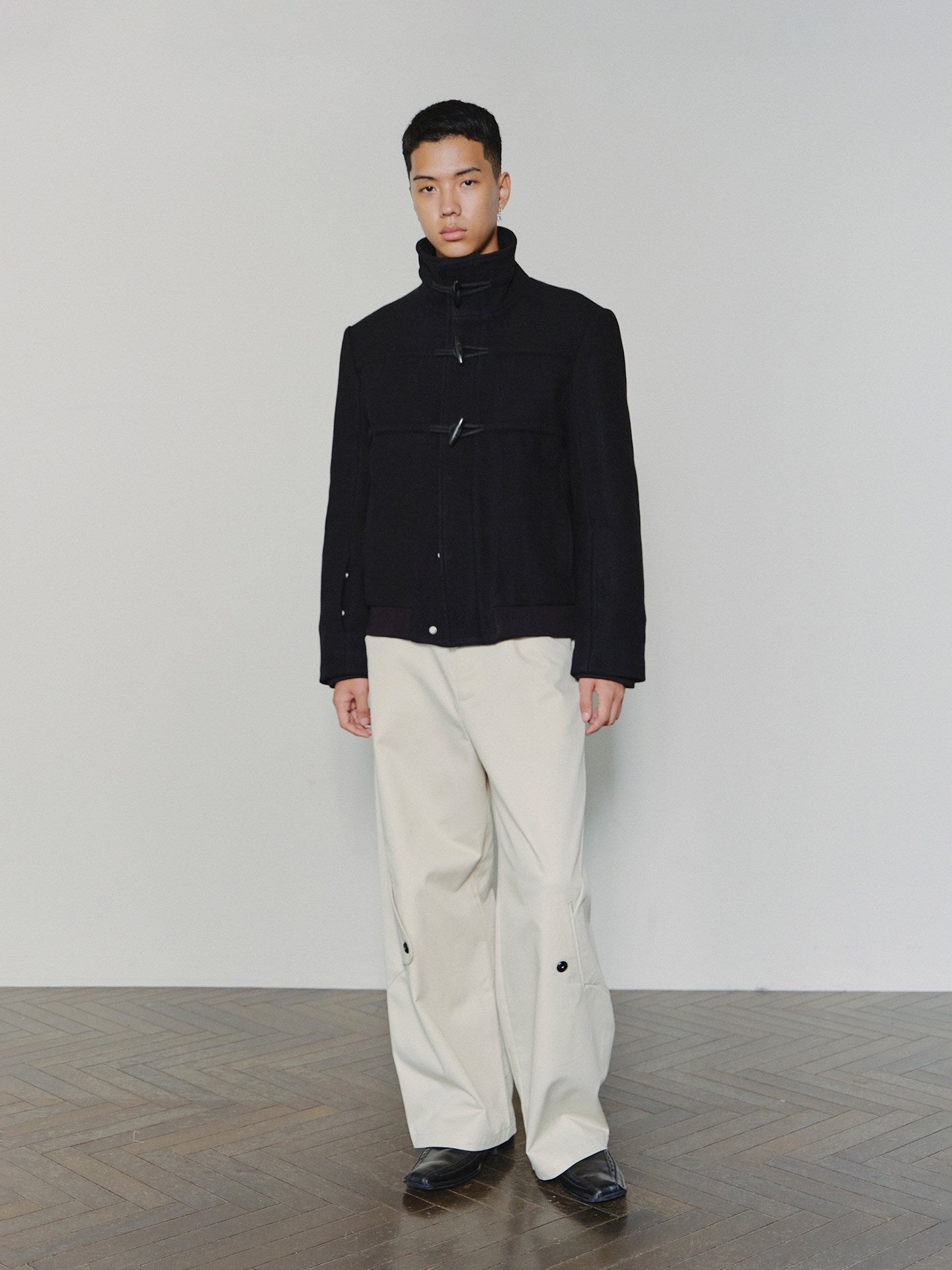 Sairenssei Rope-Linked Wool Coat
