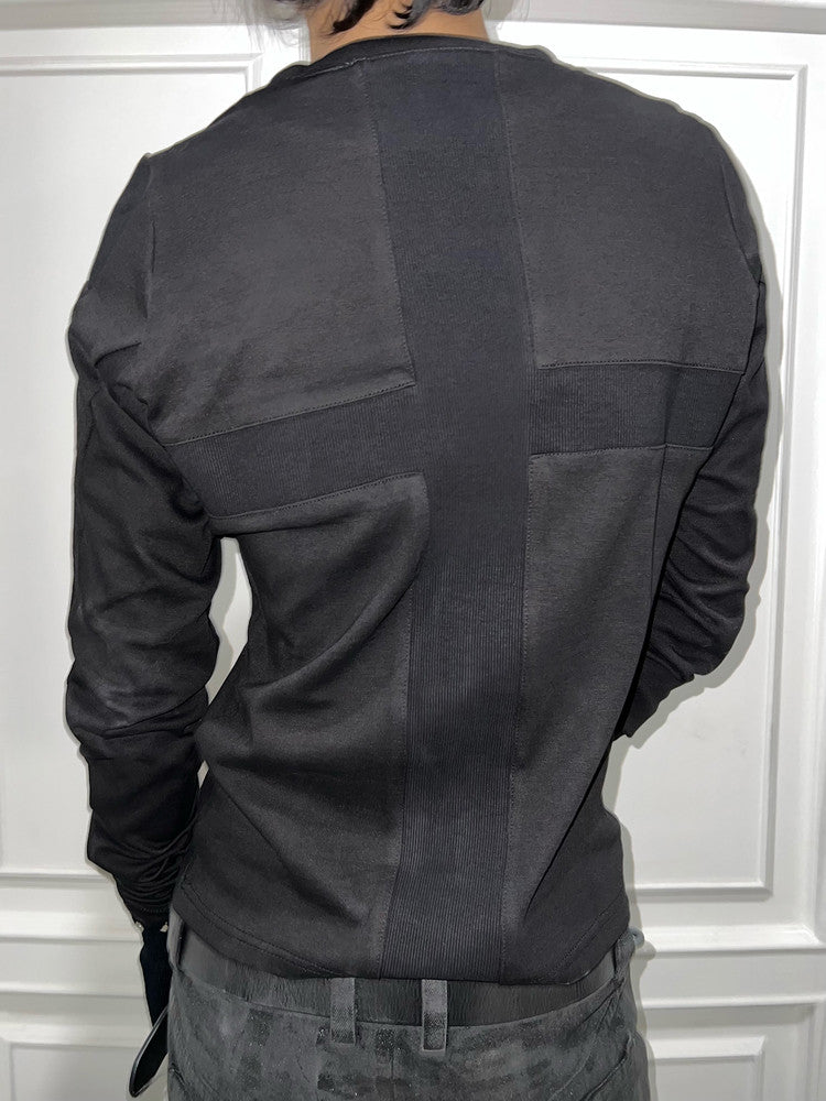 REBEL WAVE25FW "" Cross Slim Fit Long-Sleeve