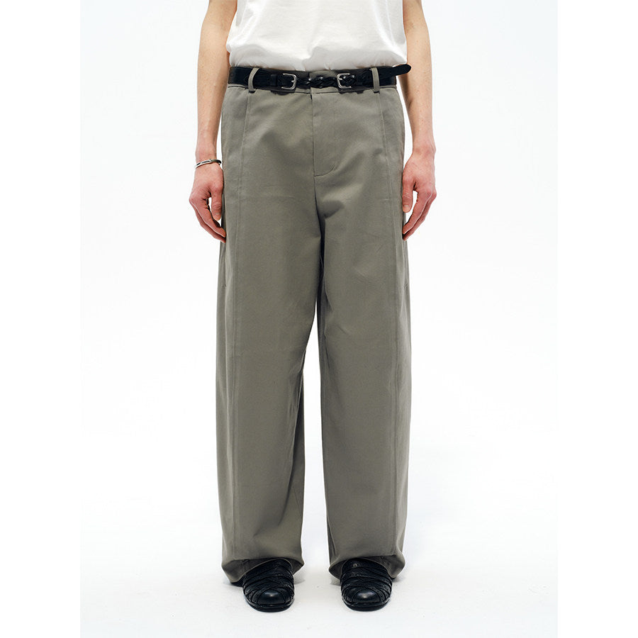 Sairenssei TENCEL CURVED WIDE-LEG PANTS
