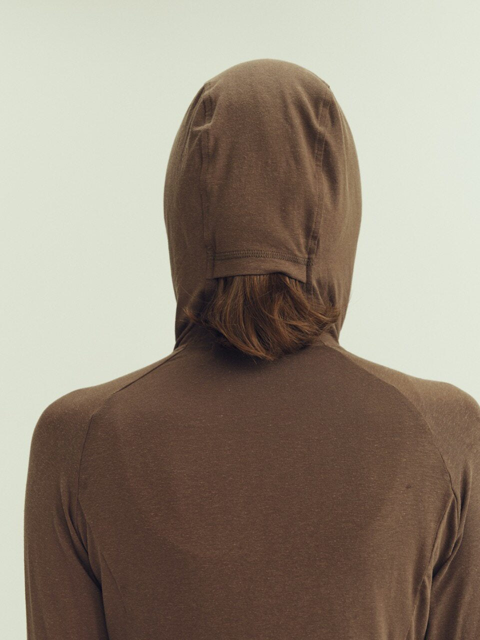 THE PROUDER linen-blend hooded slim-fit functional sun guard