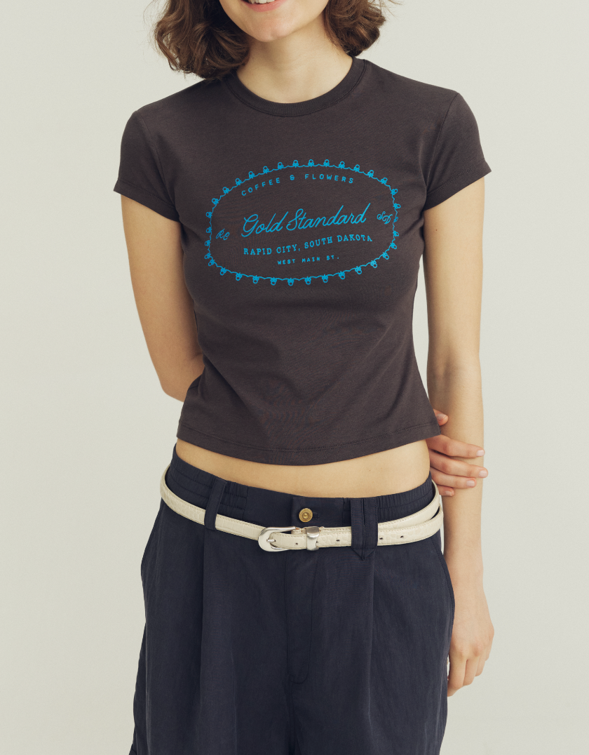 THE PROUDER Retro Print Fitted Women's T-Shirt