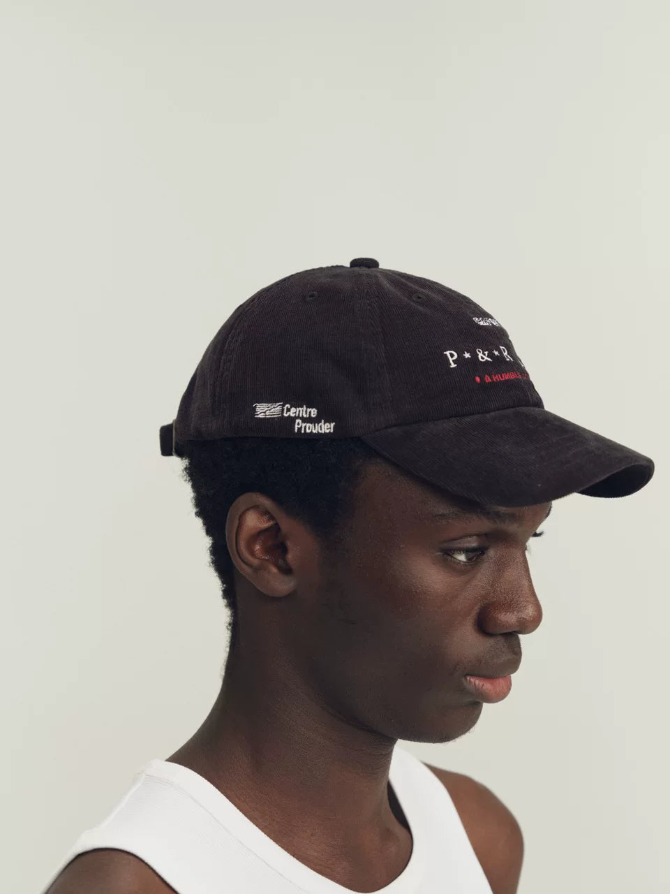THE PROUDER ultra-fine ultra-soft corduroy embroidered baseball cap