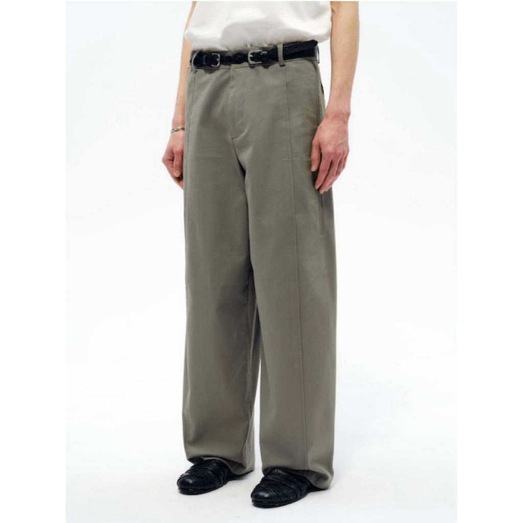 Sairenssei TENCEL CURVED WIDE-LEG PANTS