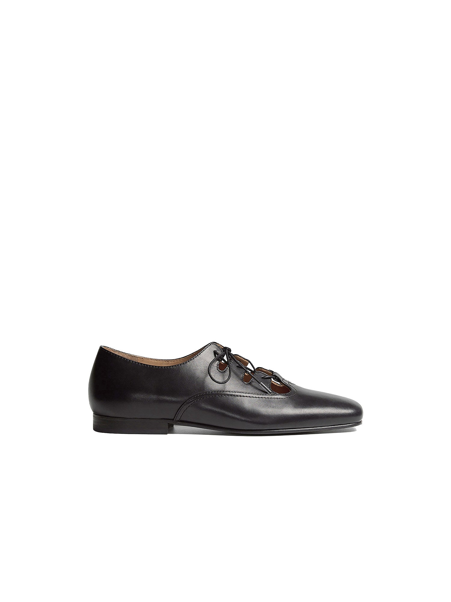 Simple Project Ballet-style Leather Shoes